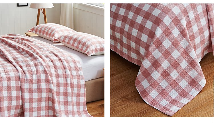 Mới plaid vài mô hình ba lớp gạc gối khăn bông đôi bông cao cấp dày gối khăn