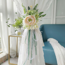 Curtain straps wedding pair light luxury high-end romantic beautiful festive decoration ribbons home fabric decoration