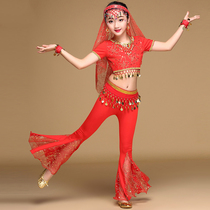 Childrens Indian dance costume Performance costume Childrens dance costume Stage performance costume Festival stage competition costume Pants
