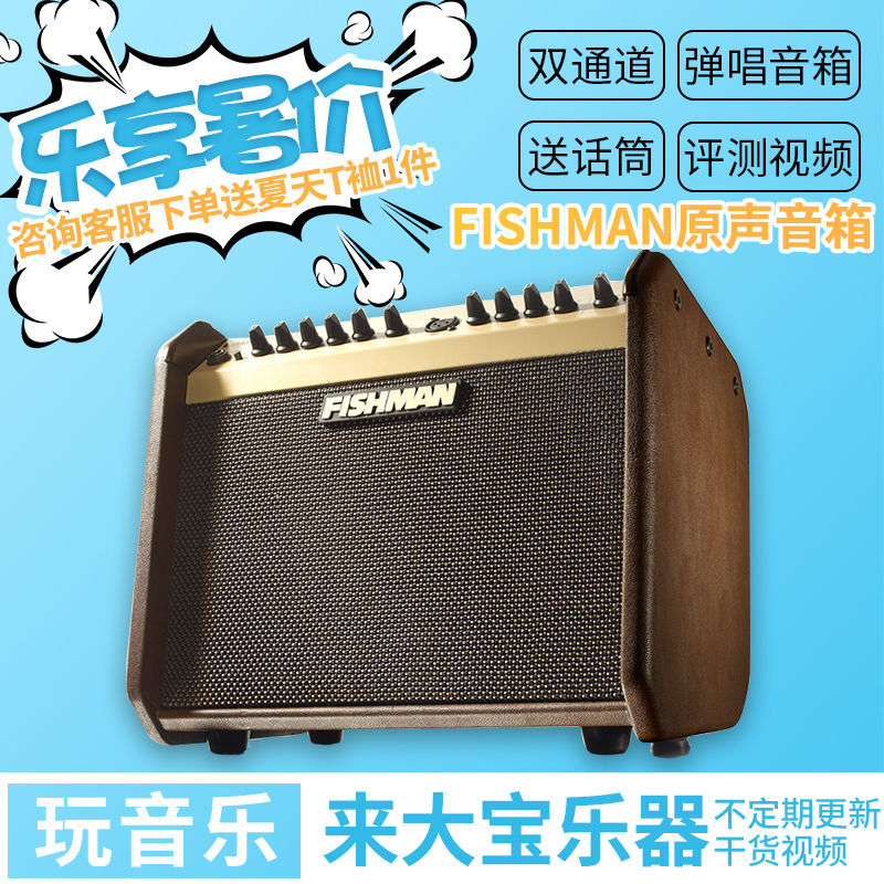 Fisherman Fishman Loudbox mini 60W folk songs wood guitar soundtrack Singing Charging Speaker Sound