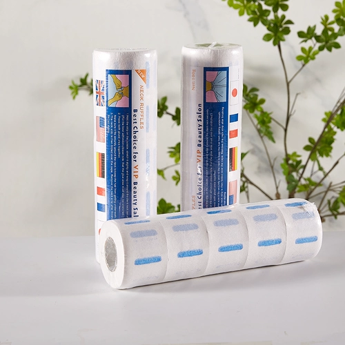 Одноразовый парикмахерский воротничок для стрижки волос, накидка, холодная завивка, с защитой шеи