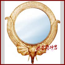 Meteor shower sandstone relief mirror frame Sandstone FRP background wall Hotel villa club home improvement decoration materials