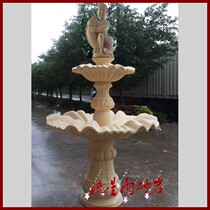 Sandstone relief large fountain glass fiber reinforced plastic garden fountain Fountain Hotel Villa home decoration community Real Estate decoration materials