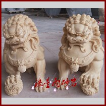 Meteor shower sandstone relief FRP unicorn garden sandstone sculpture FRP Hotel Villa decoration materials