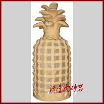  Meteor shower sandstone relief Sandstone sculpture FRP pineapple lamp Hotel villa club home improvement decoration materials
