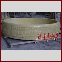 Sandstone relief fountain City garden Sandstone FRP sculpture fountain Flower bowl Hotel villa decoration materials