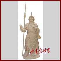Meteor shower sandstone relief figure Guan Gong round sculpture sandstone glass fiber reinforced plastic sculpture garden Hotel Villa club materials