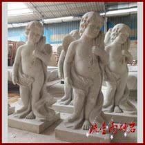 Meteor shower sandstone relief figure angel sculpture City Garden Hotel Villa glass fiber reinforced plastic home decoration material