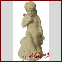 Sandstone relief glass steel angel sandstone figure ornaments city garden cement landscape garden decoration materials