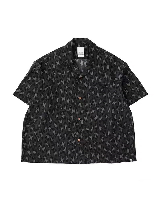 Wenjiu Vv 24Ss Caban Nakamura Japanese-Style Couple Casual Hawaiian Leopard Print Short-Sleeve Cardigan Shirt
