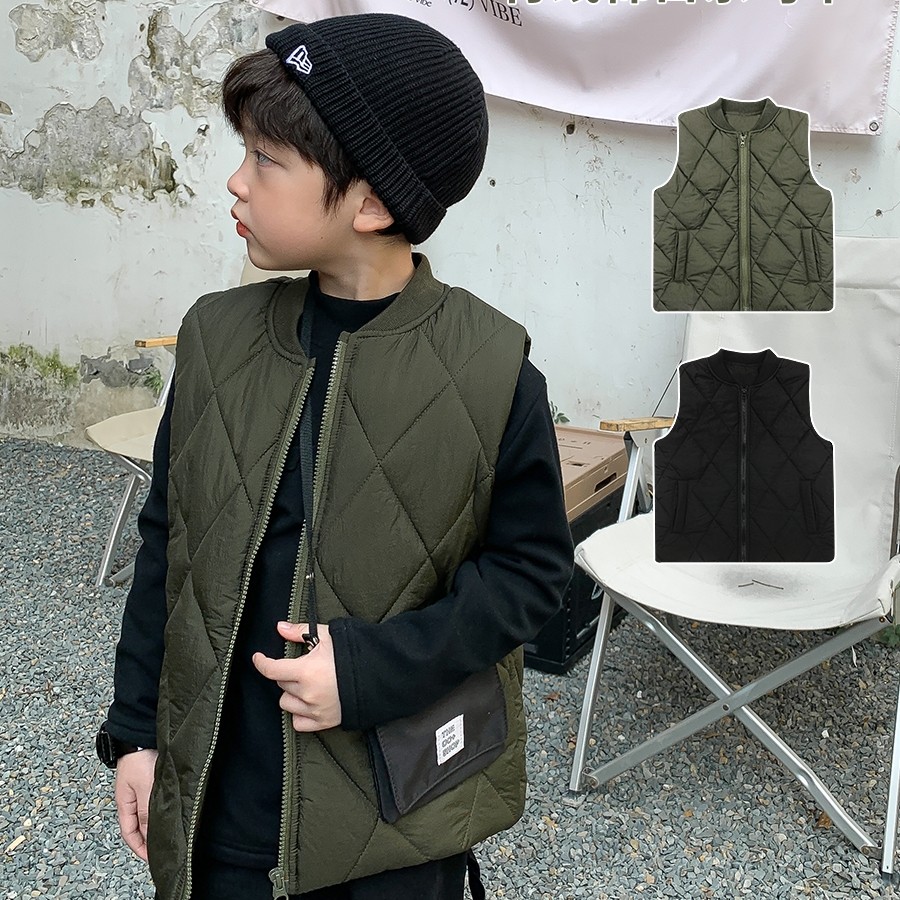 Boy Machia plus cotton autumn and winter light and thin section 2022 new children's clothing child Mclip outside wearing baby Shoulder Ocean Wave