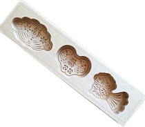 Medium wooden pasta snack cake baking appliance mold crucian carp goldfish shape Fuyuan Baolian Peng noodle card mold