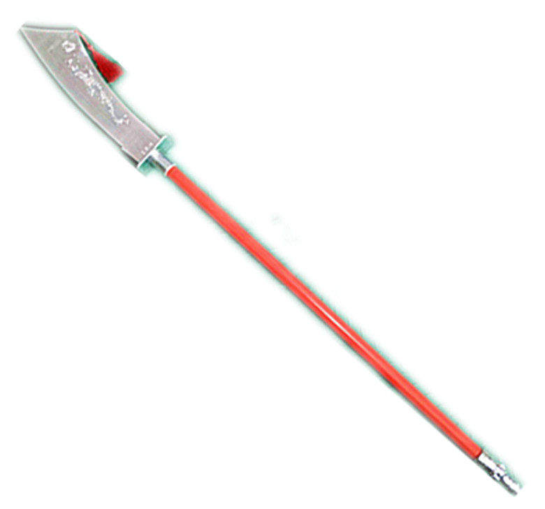 140 cm Iron Pipe Plastic Head Closed Male Knife Guan Plums Blue Moon Knife Golden Stirrup children's toy performance props