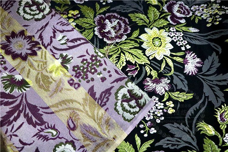 Tây Tạng thổ cẩm satin sườn xám vải jacquard quần áo hoa vải lụa Jinkou Miao trang phục tự làm vải - Vải vải tự làm cotton lạnh