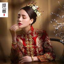 Xiuhe clothing 2020 new wedding dress female Chinese bridal clothing retro slim beauty show thin He Xiu clothing