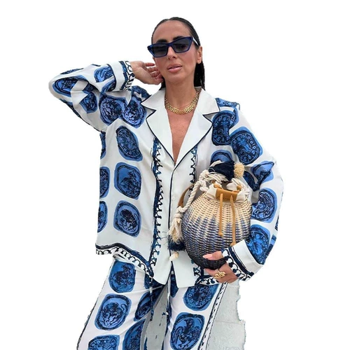 Рубашка для отдыха, штаны, европейский стиль