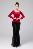 Бордовый раздельный лонгслив, громкоговоритель