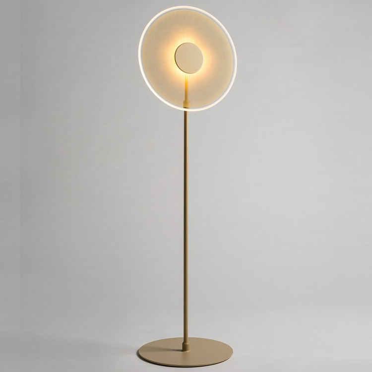 Nordic Postmodern Living Room Bedroom Bedside Creative Designer Round Acrylic Like Board Room Sun Floor Lamp