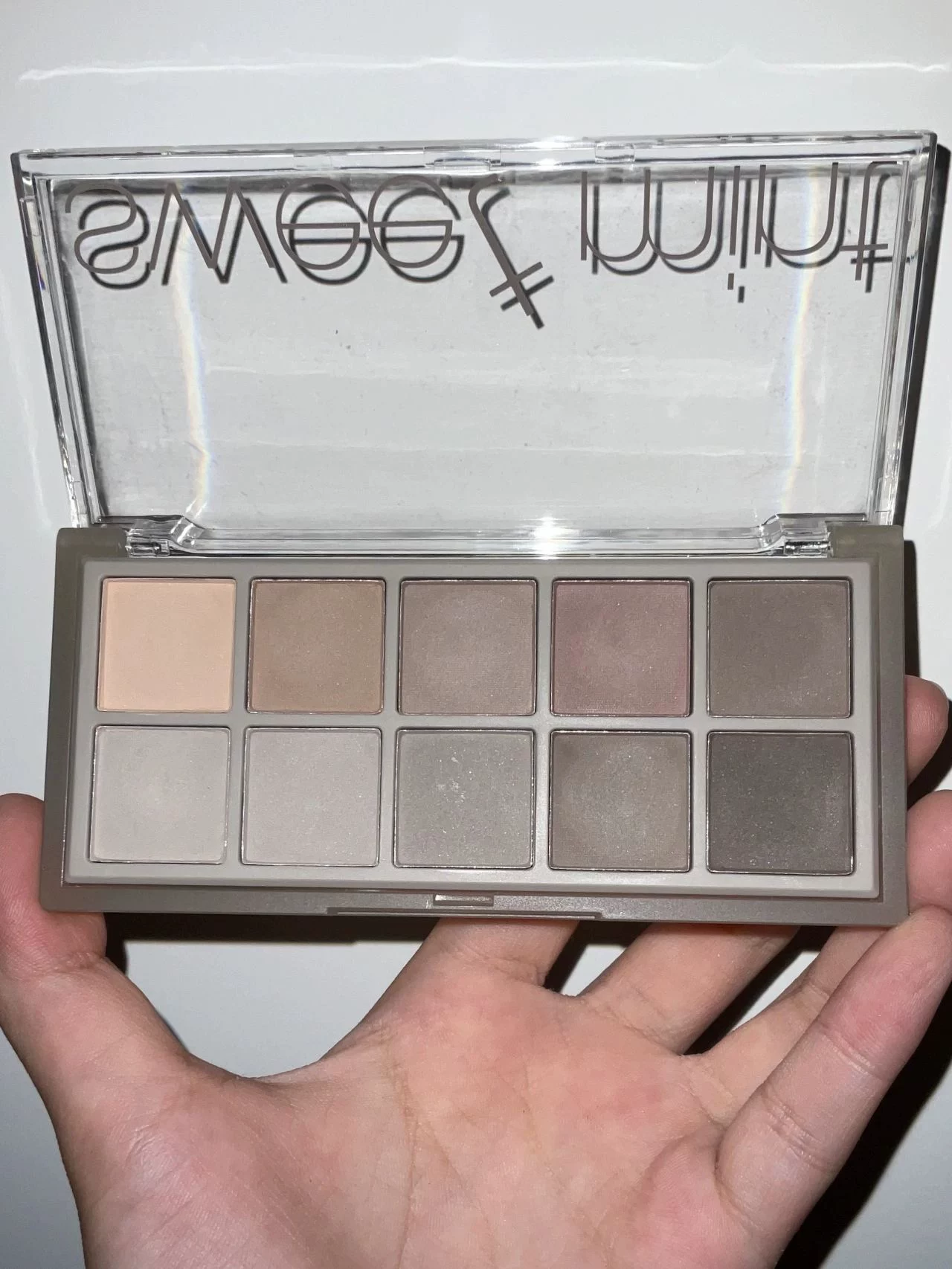 Расставание, но гигантское использование палитры теней для век Sweet Mint Ten Color, матовый цементно-серый землистый цвет, для студентов