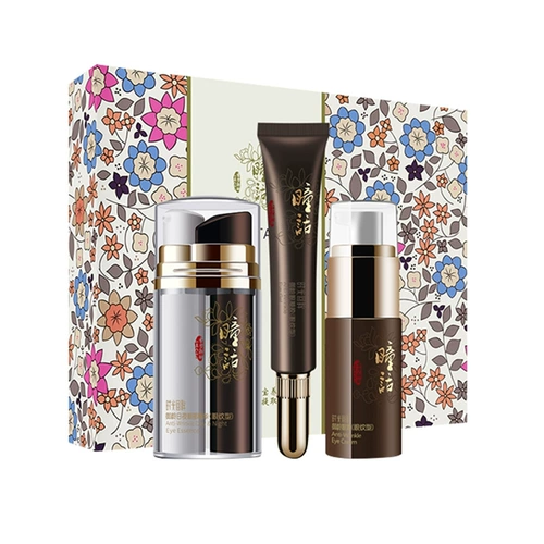 Лечебный комплект подходит для мужчин и женщин, осветляющий крем для глаз, набор, против морщин