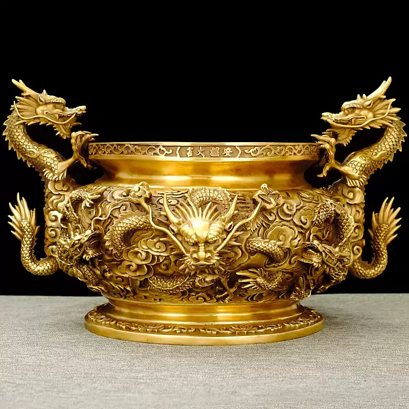 手作  純銅  密教法具  馬頭明王金剛杵35cm5 純黃銅手工法器馬頭明王普巴金剛杵中式風格降魔杵大號金剛橛擺件