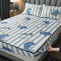 Italian IMOM Thai latex mat bed Bamboo Hat Three Sets Summer Ice Silk Mats Washable Mattress Mat