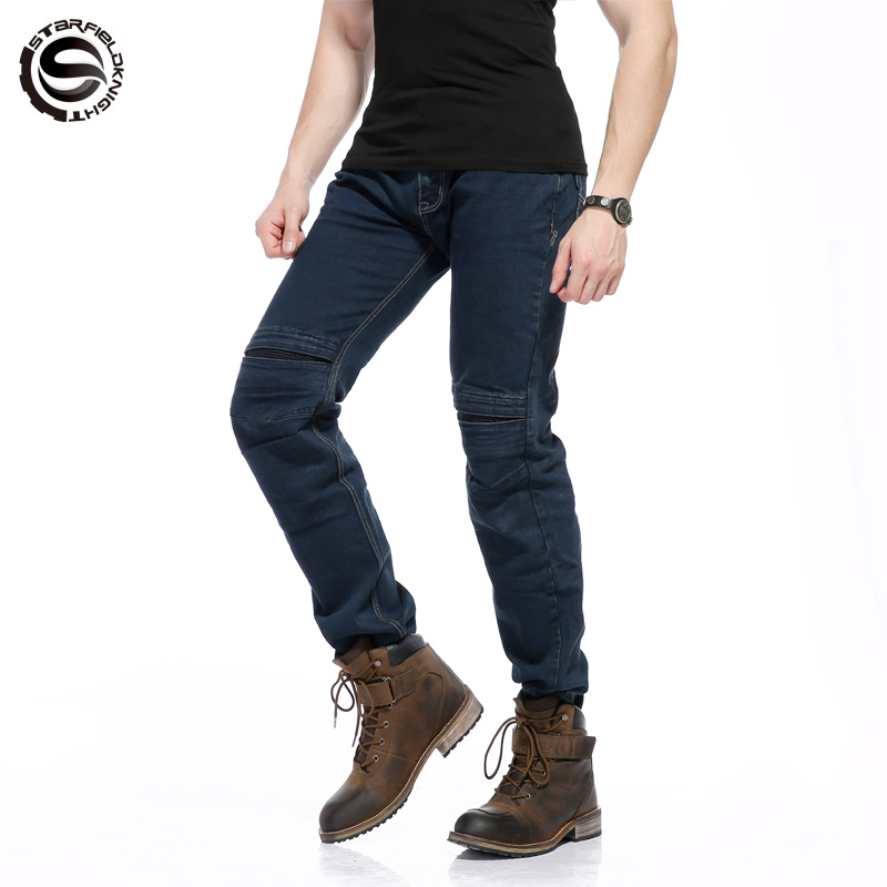 Starry knight SFK abrasion resistant high elastic jeans locomotive riding anti-fall pants locomotive racing pants 705