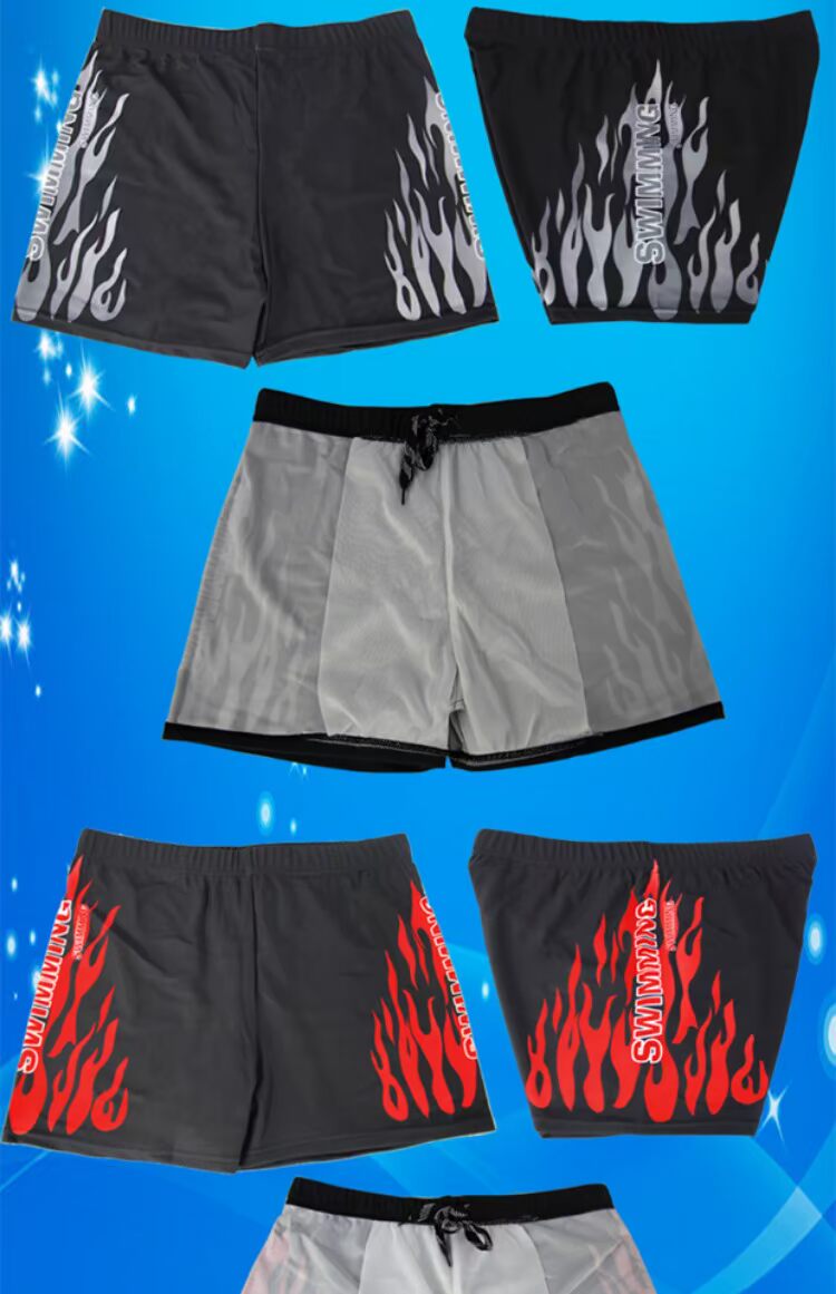 Quần bơi nam không thấm nước và khô nhanh quần bơi nam quần bơi quần bơi nam cạnh tranh bong bóng suối nước nóng nam giới kích thước lớn quần bơi thoáng khí đồ bơi nam có áo