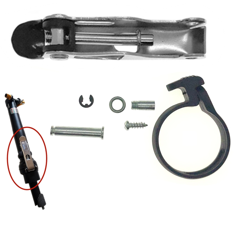 Electric bike folding rod safety safety safety safety snap anti-shedding put stand plastic circle small dolphin lock accessories