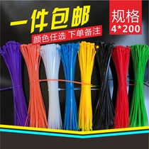 Color cable tie 4 * 200mm Red Yellow Blue Green black white Purple Orange 100