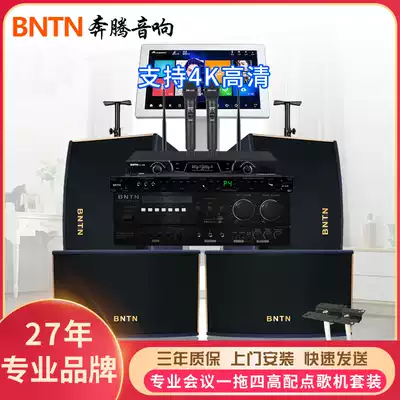 BNTN Wanma Pentium 8150 one drag four points song machine KTV audio set karaoke professional conference speaker