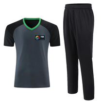 Professional standard basketball referee uniform suit game referee clothing mens and womens T-shirt pants equipment appearance uniform speed