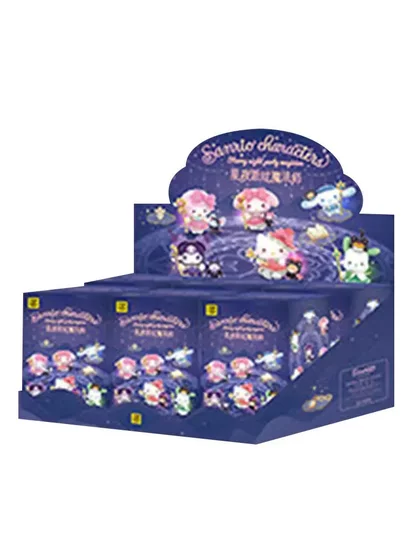 正品三丽鸥家族星夜派对魔法师盲盒网红桌面摆件装饰品直销PVC