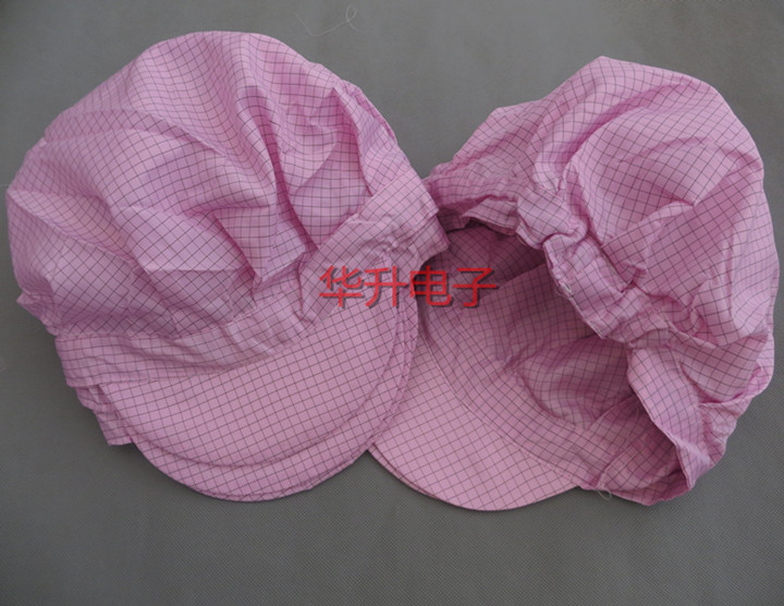 Grid anti-static hat, big worker hat, men's and women's hat, dust cap, work cap, grid work hat