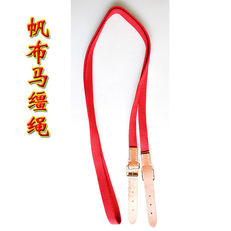Horse equipped with horse reins Saddle Harness accessories Canvas reins Straps Strong and durable