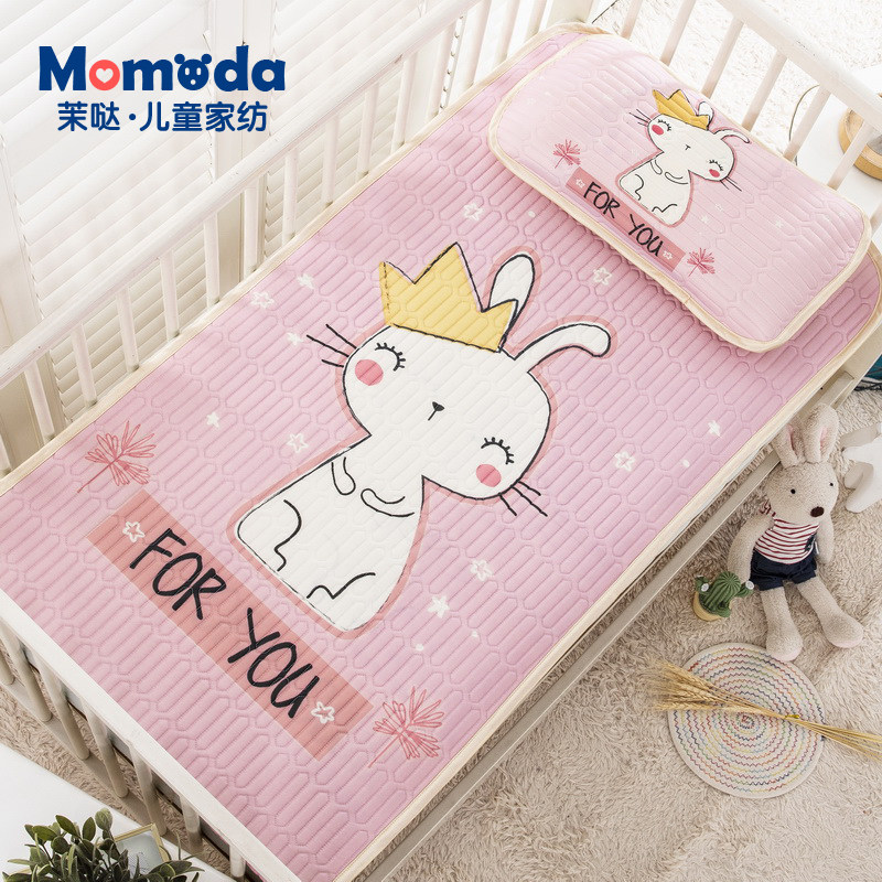 Children's latex cool mat kindergarten special summer baby nap cartoon ice mat breathable crib soft mat