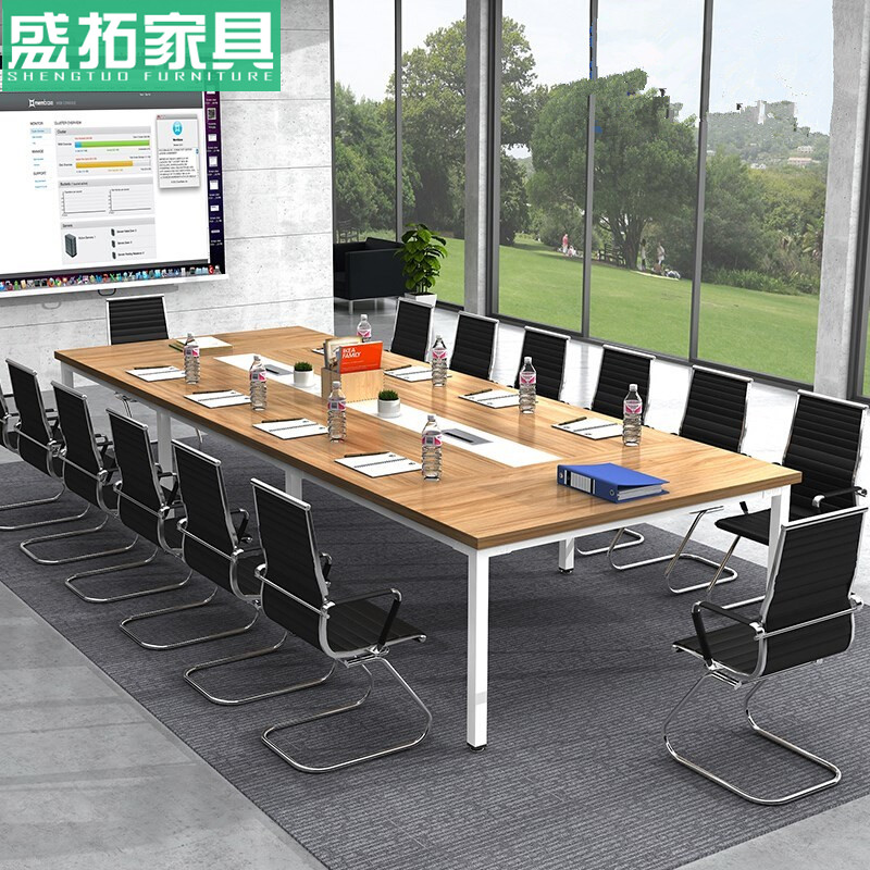 Conference table long table simple modern training table long table negotiation table and chair combination rectangular Changsha office furniture