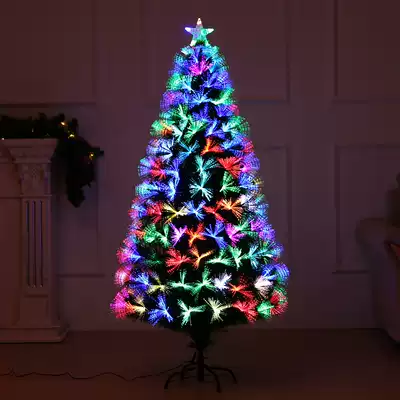 Christmas tree 1 5 m fiber tree 1 8 m luminous tree Christmas decorations shopping mall shop welcome scene layout