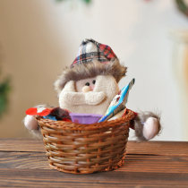 Christmas Gifts Candy Basket Gifts Fruit Boxes Christmas decorations Busts Desktop Pendulum Pieces Children Apple Boxes