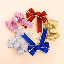  Christmas decorations Handmade bows Christmas Tree pendant Charms Butterfly flower scene decoration Dress up props