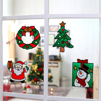 Home decoration cartoon jelly stickers Christmas tree snowflake old man stickers Window stickers Refrigerator stickers Tile stickers soft glue decorative stickers