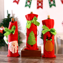 Christmas Decorations Old Red Wine Bag Red Wine Bottle Set Snowman Red Wine Bottle Bag Restaurant Bar Party Supplies