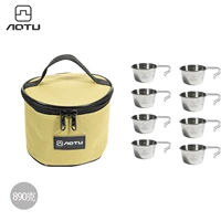 300 мл серебра [8 упаковки] 1 Получить 1 круговую сумку