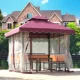 Ngoài trời bốn cột gazebo sân biệt thự hoạt động lều ngoài trời rèn sắt gazebo giải trí đồ nội thất đặc biệt bóng lều - Bàn ghế ngoài trời / sân