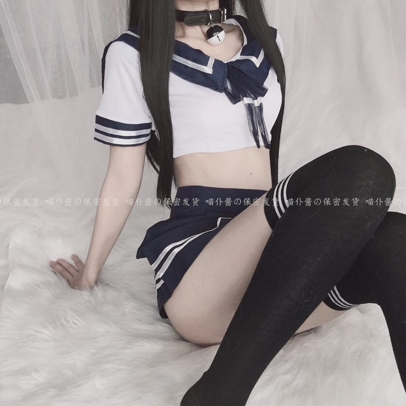 Pure Student Sister Love Navy Fengsailor Dress School Uniform JK Night Shop Cos Maid Short