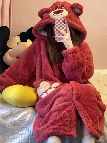 Демисезонная пижама, демисезонный фланелевый удерживающий тепло кардиган, коралловый бархатный комплект, увеличенная толщина