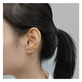 金大生 Золотое ювелирное украшение, золотые модные серьги