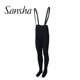 sansha/三沙男款芭蕾舞长裤 背带紧身连脚练功裤高弹力舞蹈连体裤