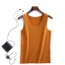 Mùa thu và mùa đông mới liền mạch miễn phí may vest mỏng nam vest cổ tròn màu sắc để giữ ấm áo sơ mi chạm đáy