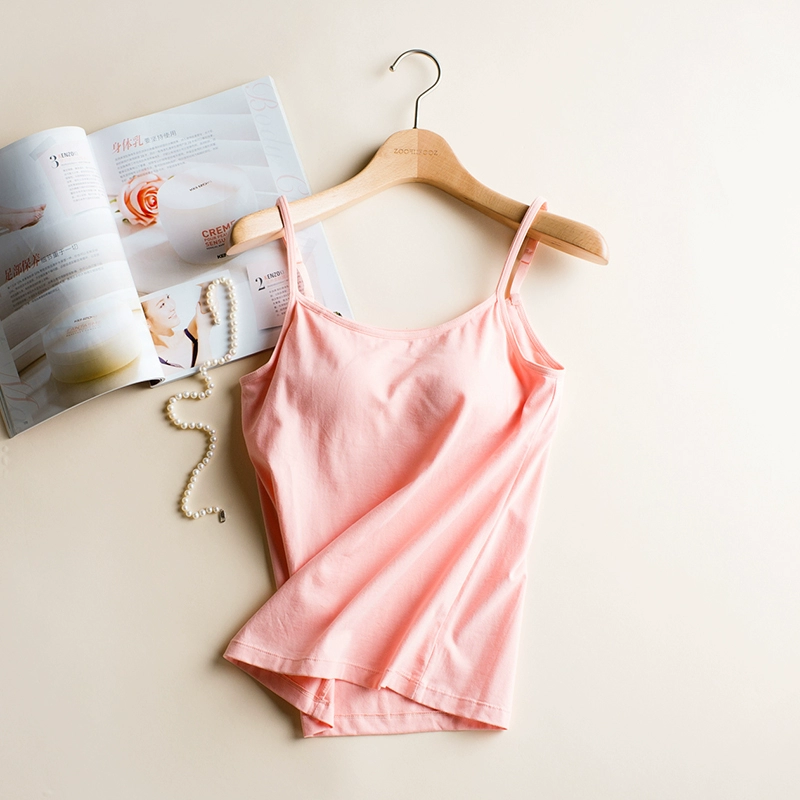Cotton không có vòng thép với áo ngực yếm nữ chạm đáy áo ngực cúp ngực một mảnh đồ lót yoga tại nhà